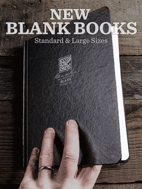 Blank Pages leave room to be creative. New Blank Books. Standard & Large Sizes. Made in the USA.